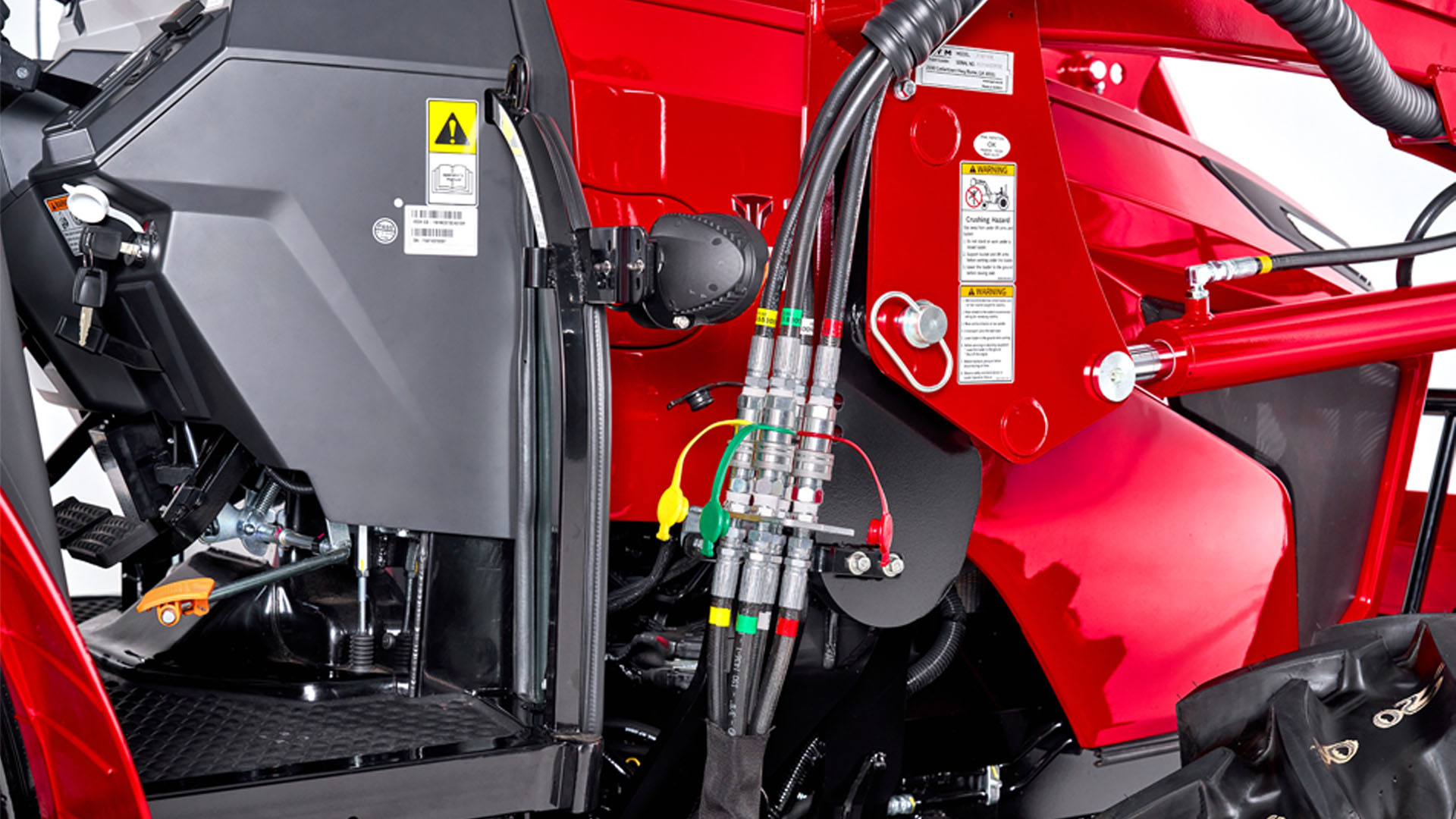 4. Front 6-port hydraulic valve